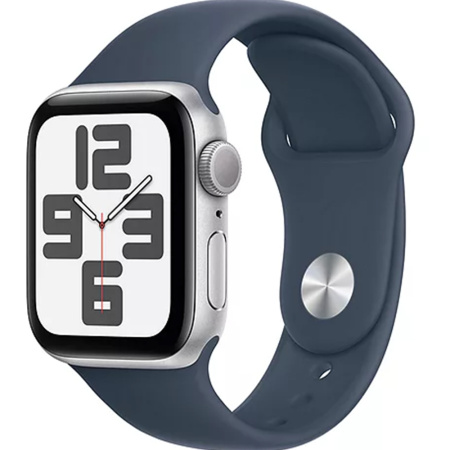 Смарт-часы Apple Watch SE 2023, 44 мм, серебристый/синий