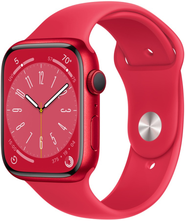 Смарт-часы Apple Watch Series 8, 45 мм, красные